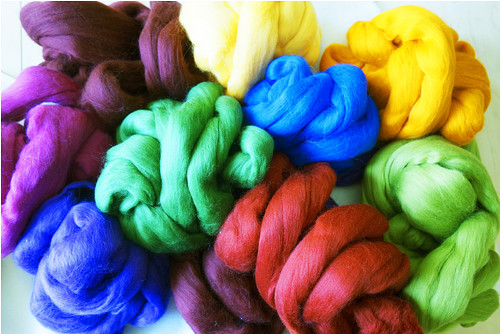 Australská ovčí vlna merino, 50 g, mix 10 barev