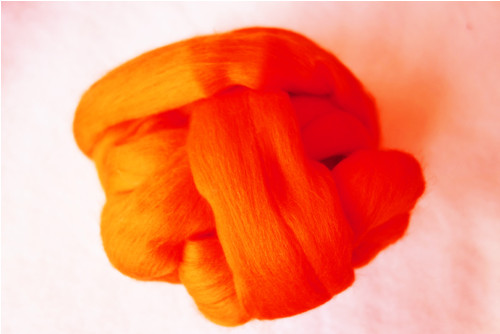 Australská ovčí vlna merino, 20 g, oranžová