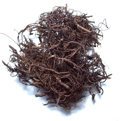 Kořínky "curly moss" 50 g - tmavě hnědé