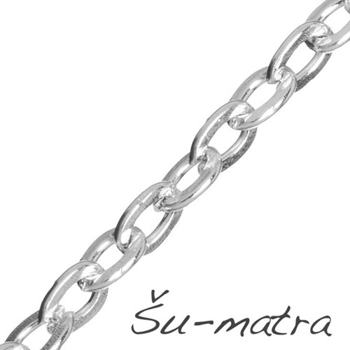 Řetízek stříbrný, 2x3 mm
