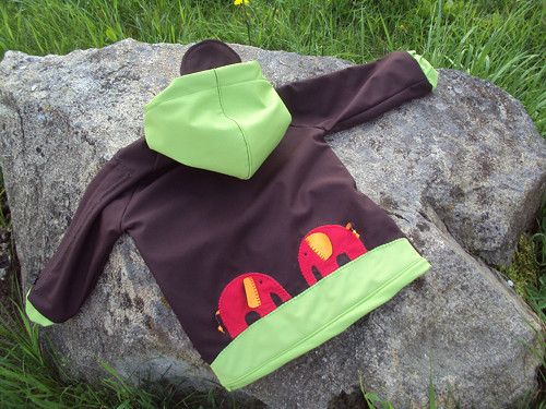Rostoucí softshell. bundička 1-3 Zelená — foto 1