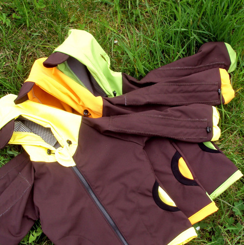 Rostoucí softshell. bundička 1-3 REZERVACE Oranž — foto 1
