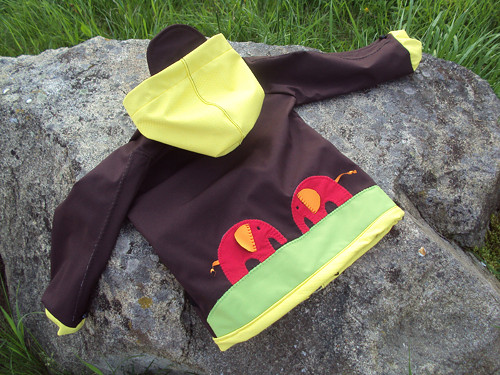 Rostoucí softshell. bundička 1-3 Žlutá — foto 1
