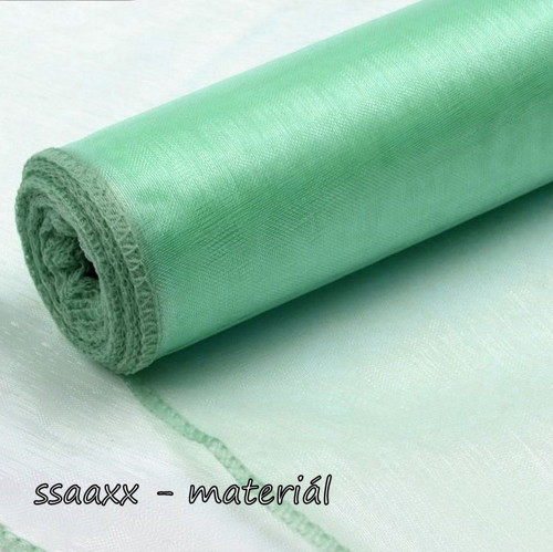 Organza ~ obšitá 21cm ~ 1m ~ mint
