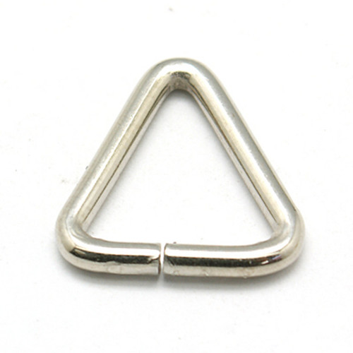Průvlek trojúhelník 19x16.5mm (10ks) - platina
