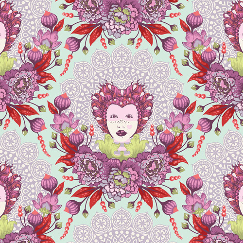 Látka Elizabeth 16th Century Selfie in Plum