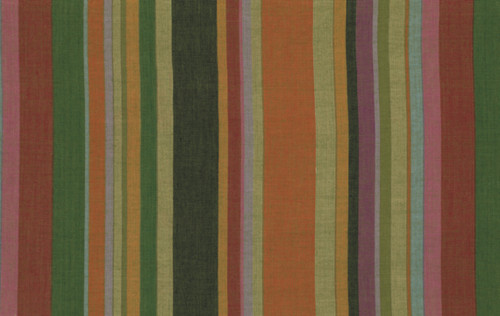Látka Roman Stripe Moss - tkané pruhy — foto 1