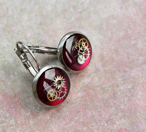 Burgundy circles — foto 1