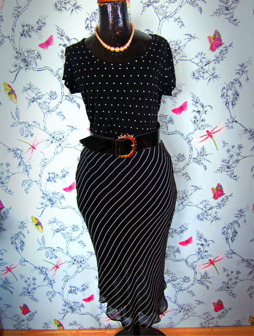 Sukně black&white stripes — foto 1