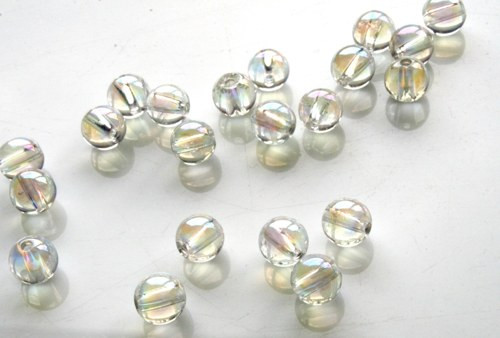 Aqua aura - pokovený křišťál 4mm 2ksx