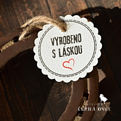 Cedulka - Vyrobeno S Láskou