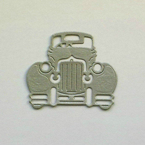 Výsek - Vintage auto (stříbrná matná)