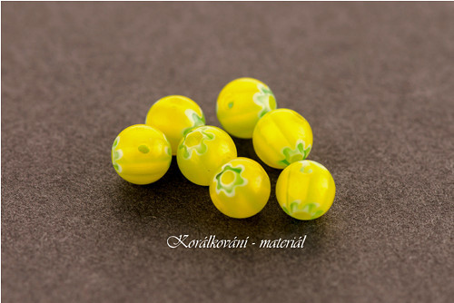 Korálky Millefiori 10ks — foto 1