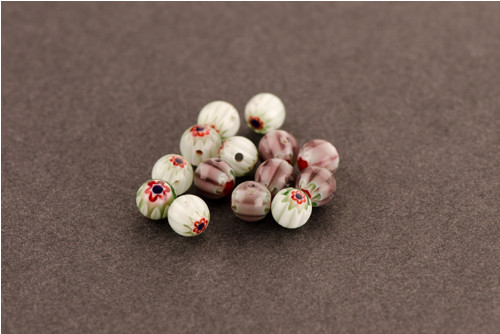 Korálky Millefiori 5mm 10ks