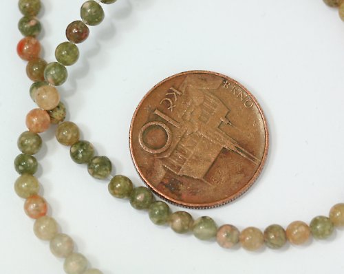 Barevný jaspis - 4 mm, 5 ks — foto 1