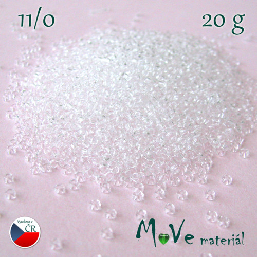 Český rokajl 11/0, 20g, čirý — foto 1