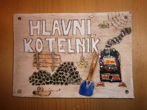 Hlavní kotelník - cedulka — foto 1