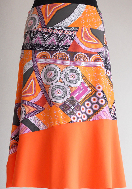 Skirt Orange Combo
