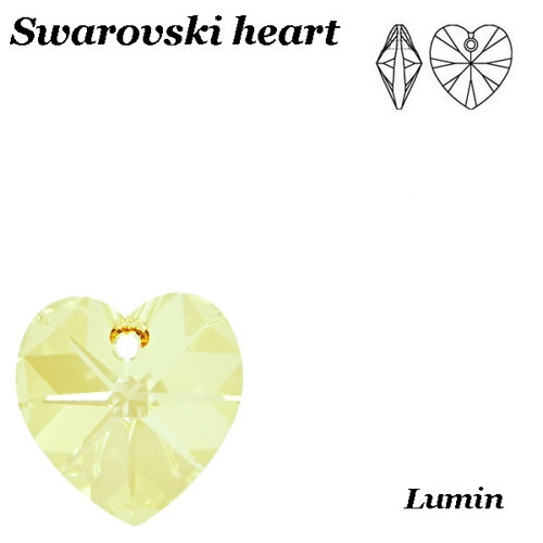Swarovski srdíčko 10 mm Lumin — foto 1