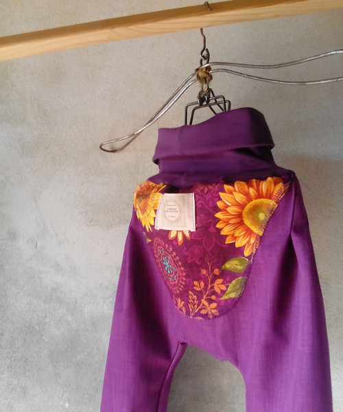 Bombarďáčky/turky softshell "Purple" cca 2 - 4r. — foto 1