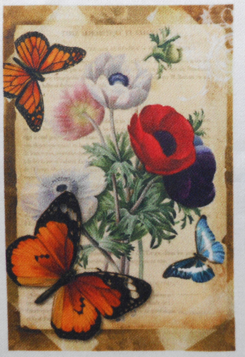 PANEL (2)- bavlněný satén 6,5 x 10 cm — foto 1