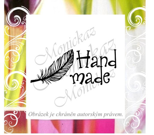 Handmade peříčko 41c. Razítko. — foto 1