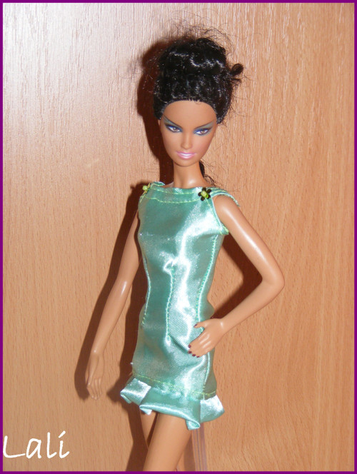 Zelené šatičky pro Model Muse Barbie 4. — foto 1