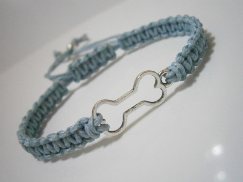 "Psí kost" - náramek (macramé) - Unisex — foto 1