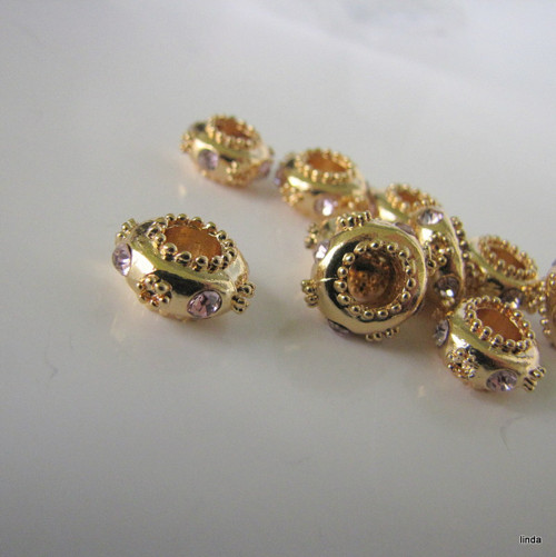 Korálek s velkým průvlekem * 13x7mm * 1 ks /bal