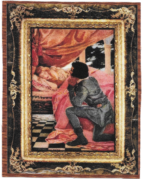 Bavlněná látka - panel 8,5 x 11 cm