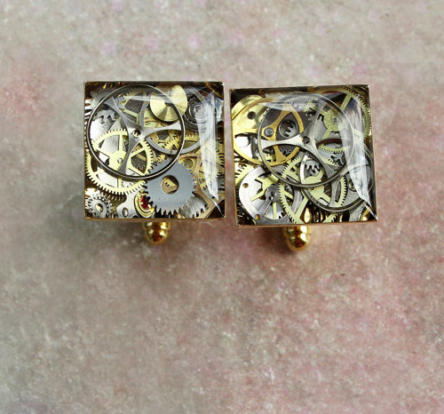 Manžetové knoflíčky /gold/ — foto 1