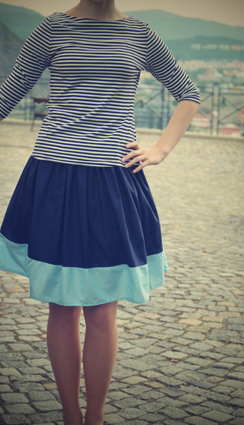 CUPCAKE sukně, úplně modrá:o) — foto 1