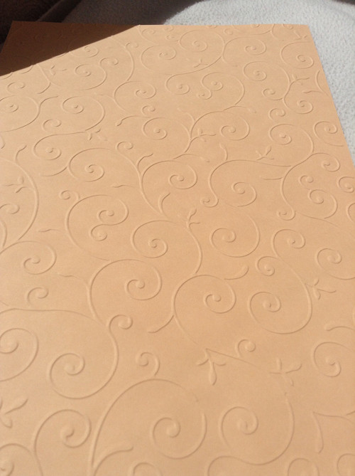 Embosovaný papír merunkovy ( Apricot ),160 gsm