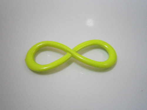 Mezikus kovový Infinity 12x30mm - žlutá neon