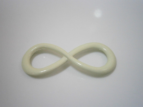 Mezikus kovový Infinity 12x30mm - béžová