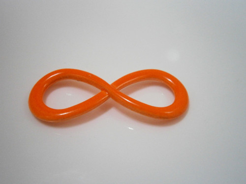 Mezikus kovový Infinity 12x30mm - oranž.neon