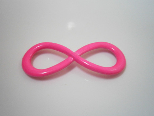 Mezikus kovový Infinity 12x30mm - růžová neon