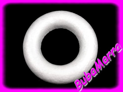 ~ Polystyrenový věnec ~ seříznutý Ø15cm ~ kruh