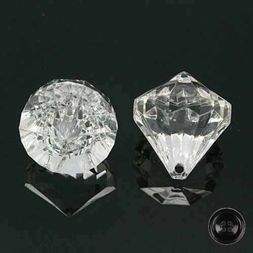 Plastový přívěsek Kapka 12x12mm broušený (20ks)