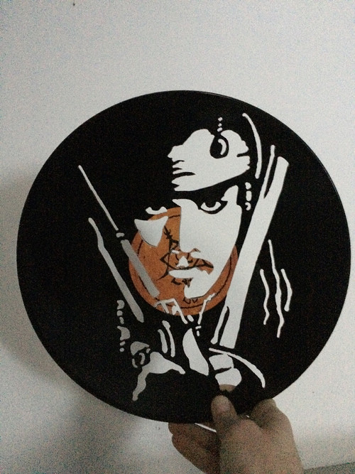 Gramodeska portrét pirát Johny Deep — foto 1