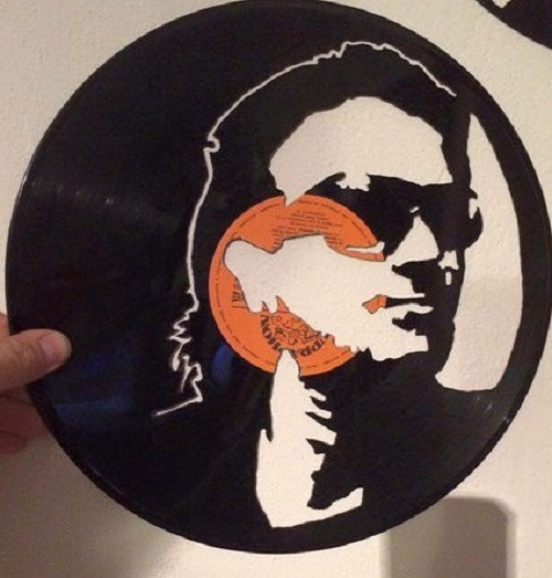 Gramodeska portrét Bono Vox U2 — foto 1