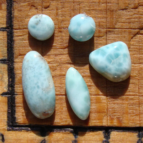 Larimar - set pěti kabošonů — foto 1