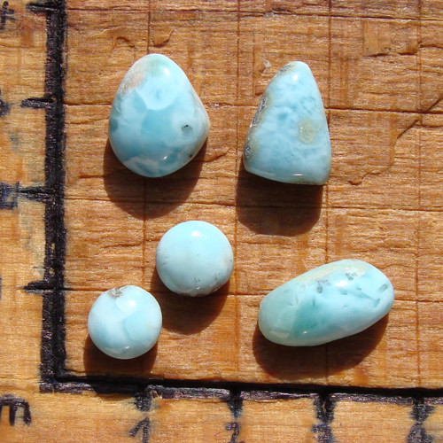 Larimar - set pěti kabošonů — foto 1