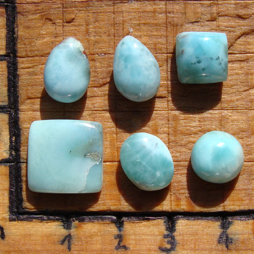 Larimar - set šesti kabošonů — foto 1
