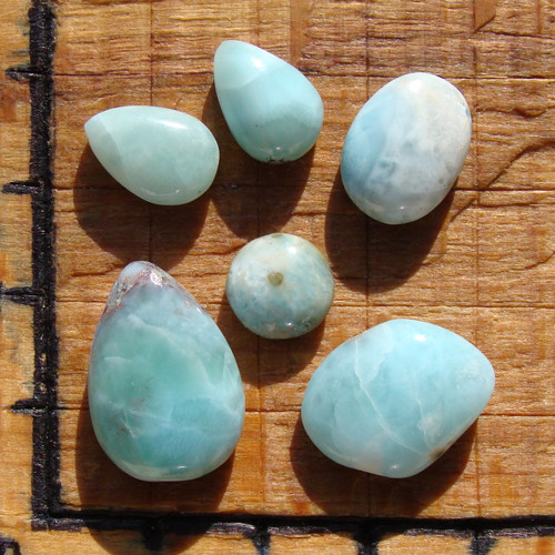 Larimar - set šesti kabošonů — foto 1
