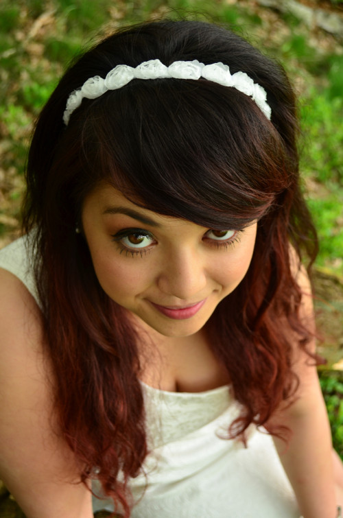 Svatební čelenka White Roses — foto 1