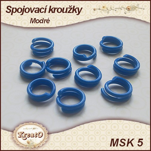Spojovací kroužky 10mm - modré — foto 1