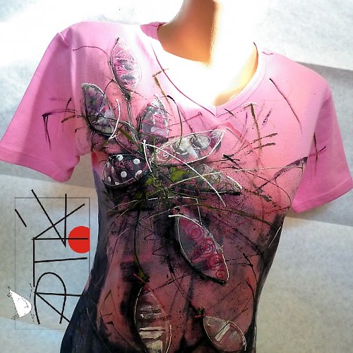 Triko dámské, "KVĚTY", XL — foto 1