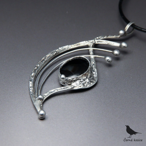 Magické oko (Obsidián) - náhrdelník — foto 1