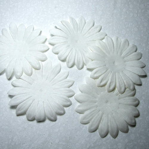 Textilní květy 8,5 cm - 5 ks